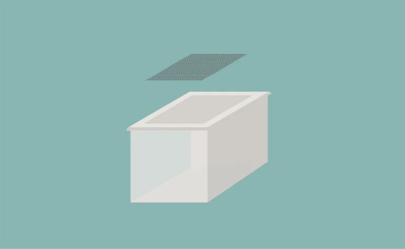 Small egg-laying container 